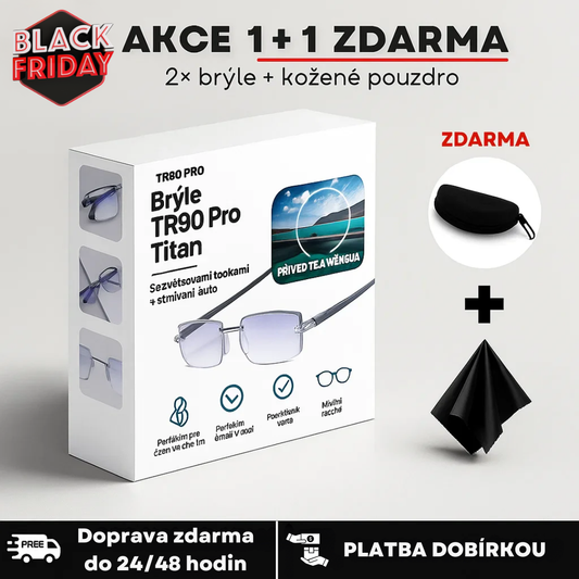 Brýle Vision™ proti záření + kožené pouzdro (Kup 1, druhé ZDARMA)