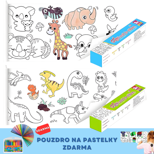 Balíček 2 kreslicích rolí pro děti